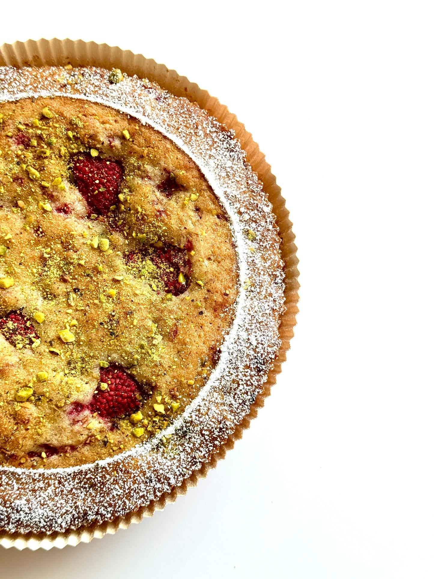 Almond Pistachio Raspberry Cake